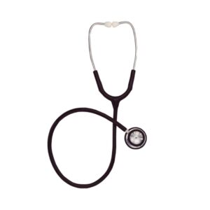 Clinician Stethoscope Mabis Black 1-Tube 22 Inch Tube Double Sided Chestpiece