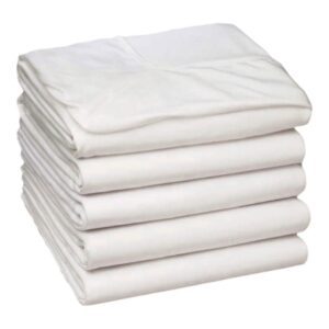 Bed Sheet Fitted 36 X 82 X 13 Inch White 55% Cotton / 45% Polyester Reusable