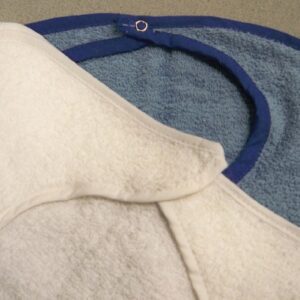 Bib Tie Closure Reusable Terry Cloth