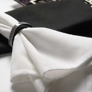 Dinner Napkin Avila White Polyester
