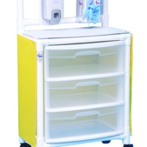 Isolation Cart 26 X 45 X 15 Inch Yellow