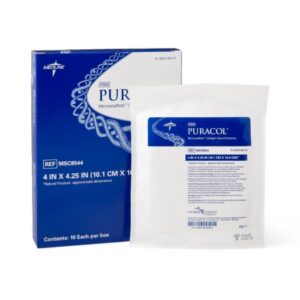 Collagen Dressing Puracol 4 X 4-1/4 Inch Rectangle Sterile