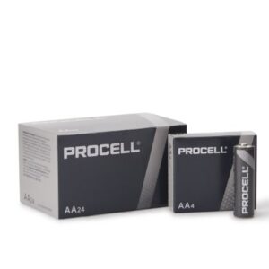 Alkaline Battery Duracell Procell AA Cell 1.5V Disposable 24 Pack