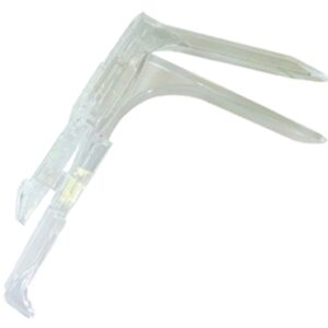 Vaginal Speculum Dukal Graves NonSterile Office Grade Plastic Medium Double Blade Duckbill Disposable Without Light Source Capability