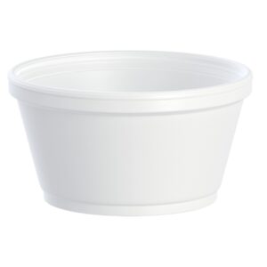 Food Container Dart White Squat Foam