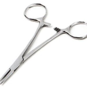 Hemostatic Forceps ADC Kelly 5-1/2 Inch Length Floor / Office Grade Pakistani Stainless Steel NonSterile Locking Finger Ring Handle Straight Serrated Tips
