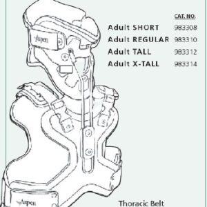 Back Orthosis Aspen CTO Regular 13 to 21 Inch Neck Circumference / 26 to 53 Inch Torso Circumference Adult