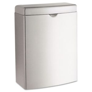 Feminine Hygiene Waste Receptacle Contura 4 Quart / 1 gal. Silver Stainless Steel Rectangular
