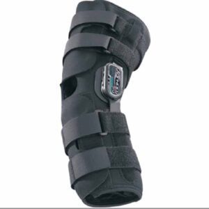 Knee Brace DonJoy Playmaker Standard X-Large Pull-On / Hook and Loop Strap Closure 23-1/2 to 26-1/2 Inch Thigh Circumference / 17 to 19 Inch Knee Center Circumference / 18 to 20 Inch Calf Circumference Left or Right Knee