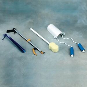 ADL Hip / Knee Equipment Kit SammonsPreston Hip Kit ll Reacher – 32 Inch Length / Shoehorn – 16-1/2 Inch Length
