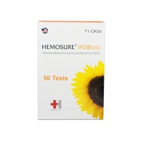 Cancer Screening Test Kit Hemosure Fecal Occult Blood Test (iFOB or FIT) 50 Tests CLIA Waived