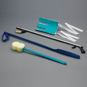 ADL Hip / Knee Equipment Kit SammonsPreston Hip Kit 9 Reacher – 32 Inch Length / Leg Lifter – 41 Inch Length