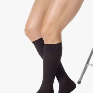 Compression Stocking JOBST Relief Knee High Large Black Closed Toe