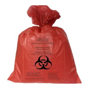 Biohazard Waste Bag Biohazard Symbol / Biohazardous Waste / Infectious Waste 60 gal. Red 55 X 60 Inch