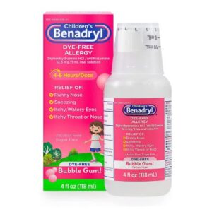 Children’s Allergy Relief Children’s Benadryl 12.5 mg Strength Liquid 4 oz.