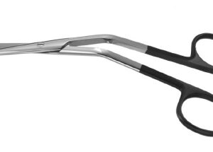 Dorsal Scissors Padgett SuperCut Fomon 5-1/2 Inch Length OR / Surgical Grade German Stainless Steel NonSterile Finger Ring Handle Angled Blunt Tip / Blunt Tip