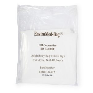 Post Mortem Bag EnviroMed-Bag 36 W X 92 L Inch One Size Fits Most Olefin Film Zipper Closure, Envelope Style