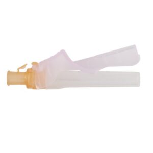 Safety Hypodermic Needle Eclipse 5/8 Inch Length 25 Gauge Thin Wall Hinged Safety Needle