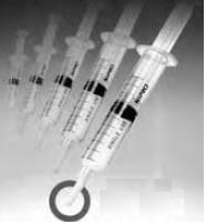Standard Hypodermic Syringe with Needle Nipro 3 mL 1 Inch 23 Gauge NonSafety Ultra Thin Wall