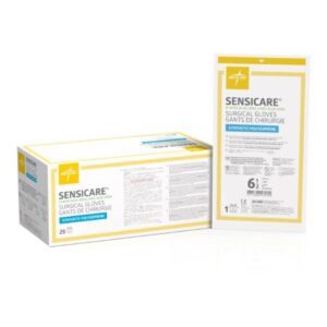 Surgical Glove SensiCare Size 6.5 Sterile Polyisoprene Standard Cuff Length Smooth White Chemo Tested