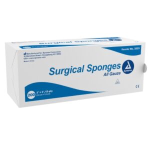 Gauze Sponge Dynarex 3 X 3 Inch 12-Ply NonSterile 200 per Pack