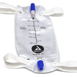 Urinary Leg Bag Dynarex Anti-Reflux Valve Sterile 600 mL Vinyl