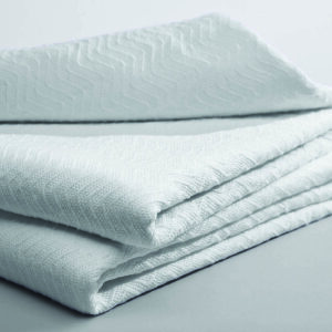 Blanket PerVal Herringbone 66 X 90 Inch Cotton / Polyester 2.4 lbs.
