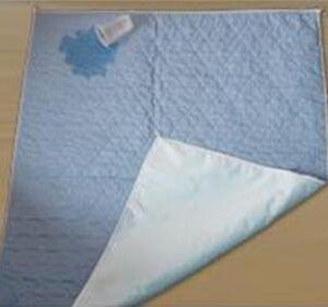 Reusable Underpad 34 X 36 Inch Polyester / Rayon Heavy Absorbency