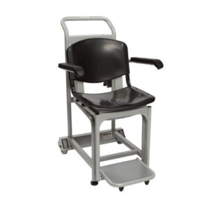 Chair Scale Health O Meter LCD Display 600 lbs. / 272 kg Capacity Black / Gray AC Adapter / Battery Operated
