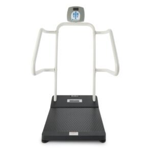 Physician Scale Health O Meter LCD Display 1000 lbs. / 454 kg Capacity Black / White AC Adapter / Battery Operated