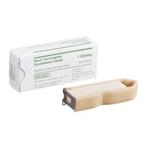 Cunningham Clamp Bard Nonsterile, Large, 3 Inch, Rubber, Adjustable, Reusable