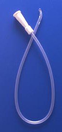 Urethral Catheter Easy Cath Coude Tip Uncoated PVC 12 Fr. 16 Inch