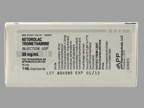 Ketorolac Tromethamine, Preservative Free 30 mg / mL Injection 1 mL