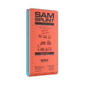 SAM Moldable Splint Folded Splint Foam / Aluminum Orange / Blue 4 X 18 Inch