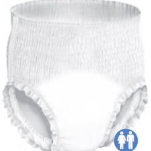Unisex Adult Absorbent Underwear Pull On with Tear Away Seams Medium Disposable Heavy Absorbency