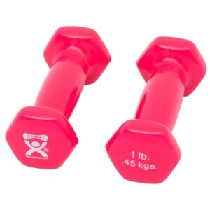 Dumbbell Pair Hexagon Heads CanDo 1 lbs.