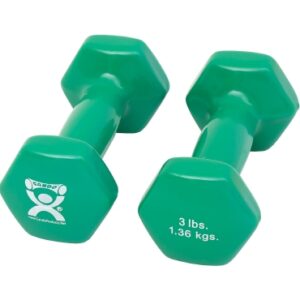 Dumbbell Pair Hexagon Heads CanDo 3 lbs.