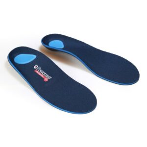 Orthotic Insole Powerstep ProTech Full Length EVA / Polyester / Polypropylene / Poron Female 9 to 9-1/2 / Male 7 to 7-1/2 Black / Blue