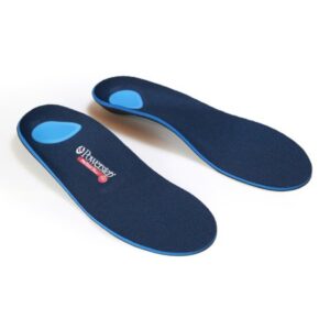 Orthotic Insole Powerstep ProTech Full Length EVA / Polyester / Polypropylene / Poron Female 12 / Male 10 to 10-1/2 Black / Blue