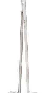 Dissecting Scissors Miltex Strully 8 Inch Length OR / Surgical Grade German Stainless Steel NonSterile Finger Ring Handle Slightly Curved Blunt Tip / Blunt Tip