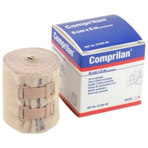 Compression Bandage Comprilan 2-2/5 Inch X 5-1/2 Yard Clip Detached Closure Tan NonSterile Standard Compression