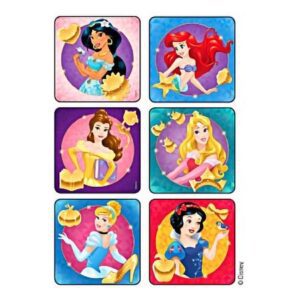 Kids Love Stickers 90 per Pack Disney Princesses Sticker 2-1/2 Inch