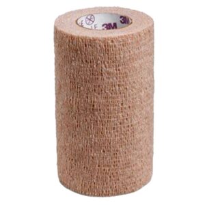 Cohesive Bandage Co-Lastic 4 Inch X 5 Yard Self-Adherent Closure Tan NonSterile Standard Compression