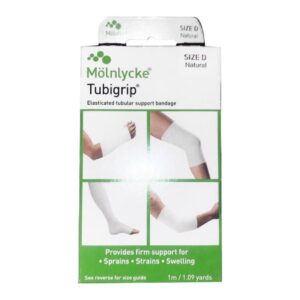 Elastic Tubular Support Bandage Tubigrip 3 Inch X 1 Yard Large Arm / Medium Ankle / Small Knee Pull On Natural NonSterile Size D Standard Compression