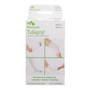 Elastic Tubular Support Bandage Tubigrip 4 Inch X 1 Yard Large Knee / Medium Thigh Pull On Natural NonSterile Size F Standard Compression