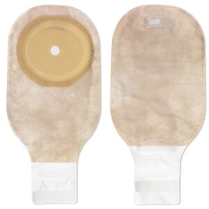 Ostomy Pouch Premier One-Piece System 12 Inch Length Oval, Flat, Trim to Fit 2-1/2 to 3 Inch Stoma Drainable