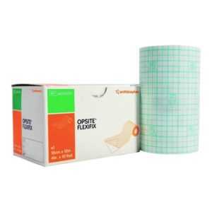 Waterproof Dressing Retention Tape with Liner OpSite Flexifix Transparent 4 Inch X 11 Yard Film NonSterile