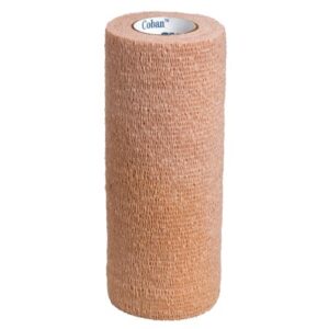 Cohesive Bandage 3M Coban 6 Inch X 5 Yard Self-Adherent Closure Tan NonSterile Standard Compression