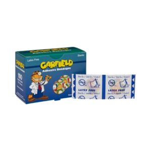 Adhesive Spot Bandage ASO 7/8 Inch Plastic Round Kid Design (Garfield) Sterile