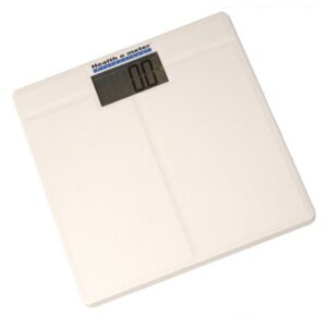 Floor Scale Health O Meter LCD Display 397 lbs. / 180 kg Capacity White Battery Operated